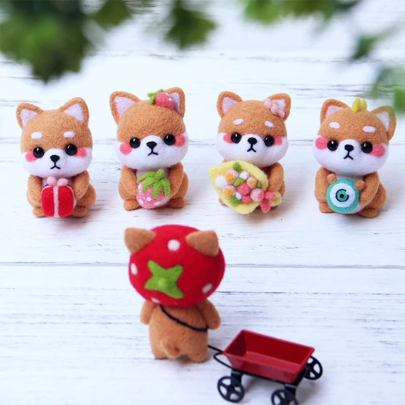 MIUSIE девочки озорные милые животные Собака Домашние игрушка ручной работы кукла