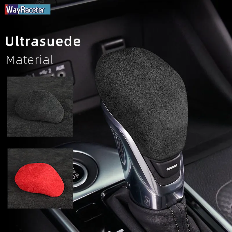 

Ultrasuede Top Suede Car Gear Shift Knob Sticker Cover For Nissan Patrol Y62 Armada Altima L34 Sentra Sylphy B18 Kicks P15 2021