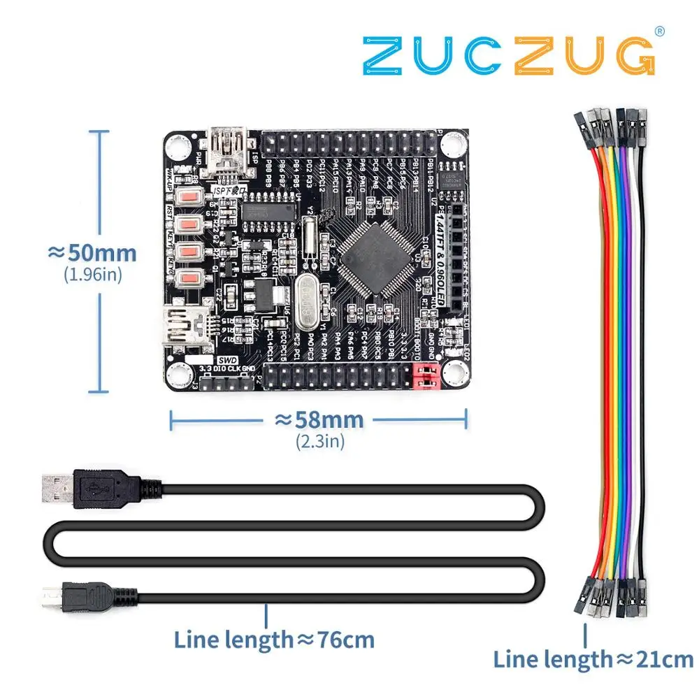 ARM STM32 макетная плата маленькая системная STM32F103RCT6/RBT6 51|Интегральные схемы| |