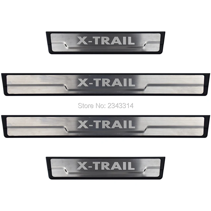Для Nissan X-TRAIL T32 2014-2019 двери из нержавеющей стали с накладкой на предохранительная