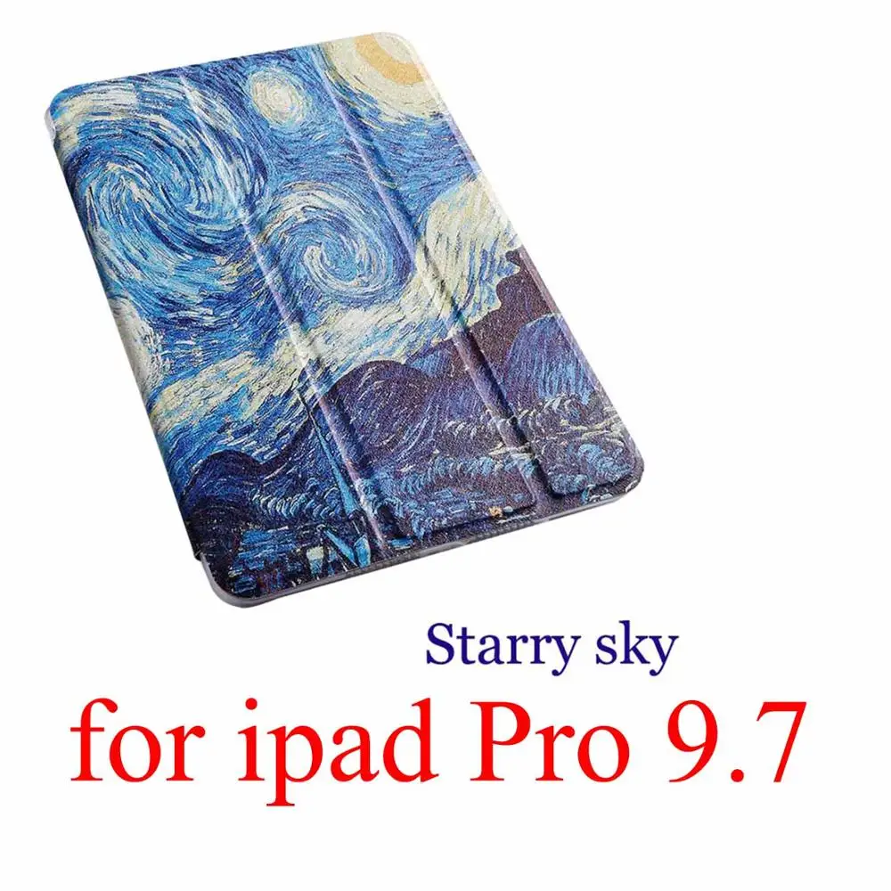 for ipad Pro 9.7 Чехол для планшета с мультипликационным принтом для Apple ipad 2 3 4 9,7 Pro Smart wake Sleep fundas fold Stand cardined cover capa bag для Air 1 2 - Цвет: for ipad Pro 9.7
