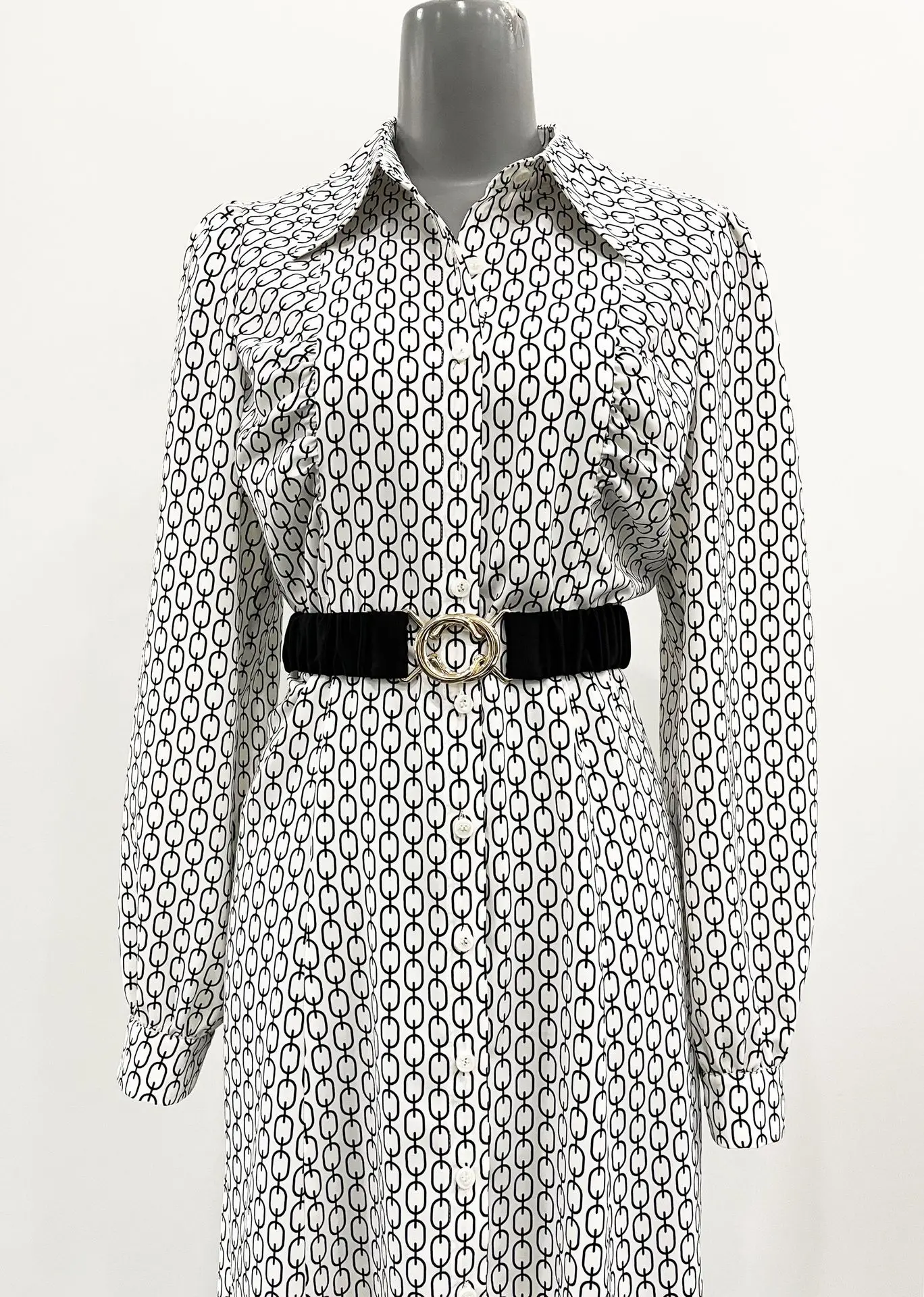 

2021 Korean print small dress summer women's design waist tie French slim dress