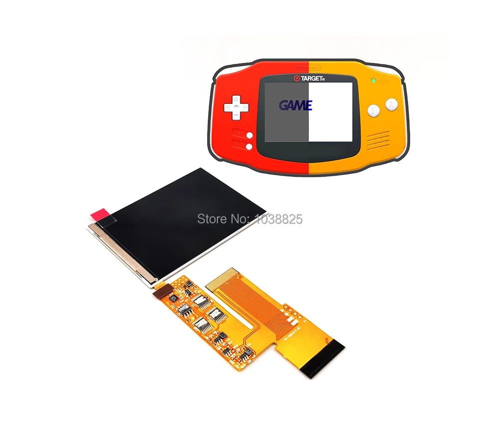 ЖК-экран V2 сменные комплекты для kingd GBA Подсветка ЖК-экран 10 уровней высокая яркость ips ЖК-экран V2 игровая приставка GBA