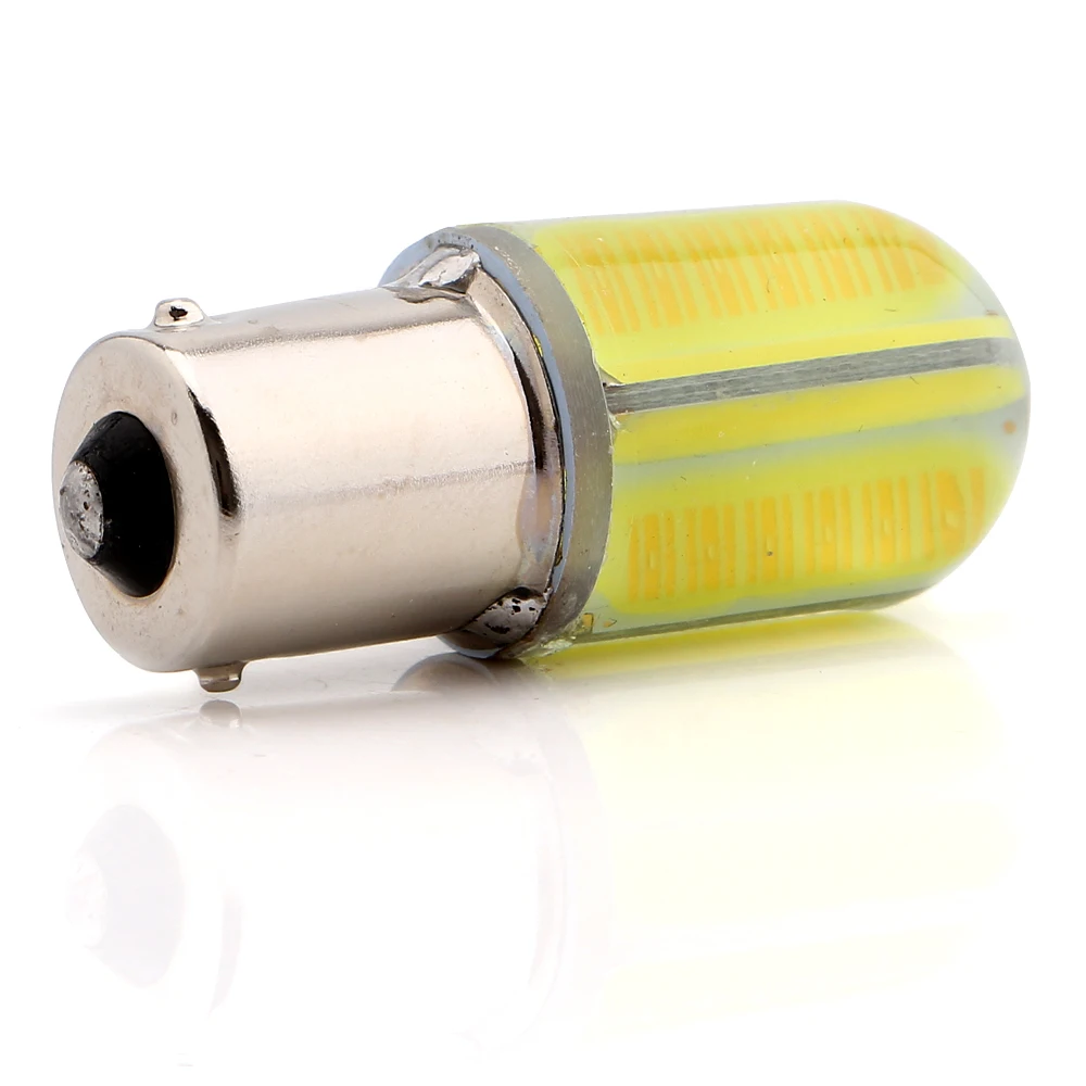 YM E-Bright 2 шт. 1156 BA15S P21W 1157 BAY15D P21/5 Вт светодиодный автомобильный сигнал поворота светильник тормозной фонарь COB 48 SMD кремнезема цвет: желтый, белый 12V авто