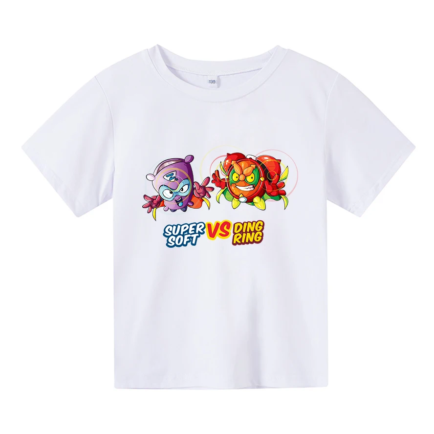 

2021 New Summer Baby Boys Tshirt Los Super Zings Series 6 Print Dibujos De SuperZings Kids T-Shirts Children Cotton Girl Clothes