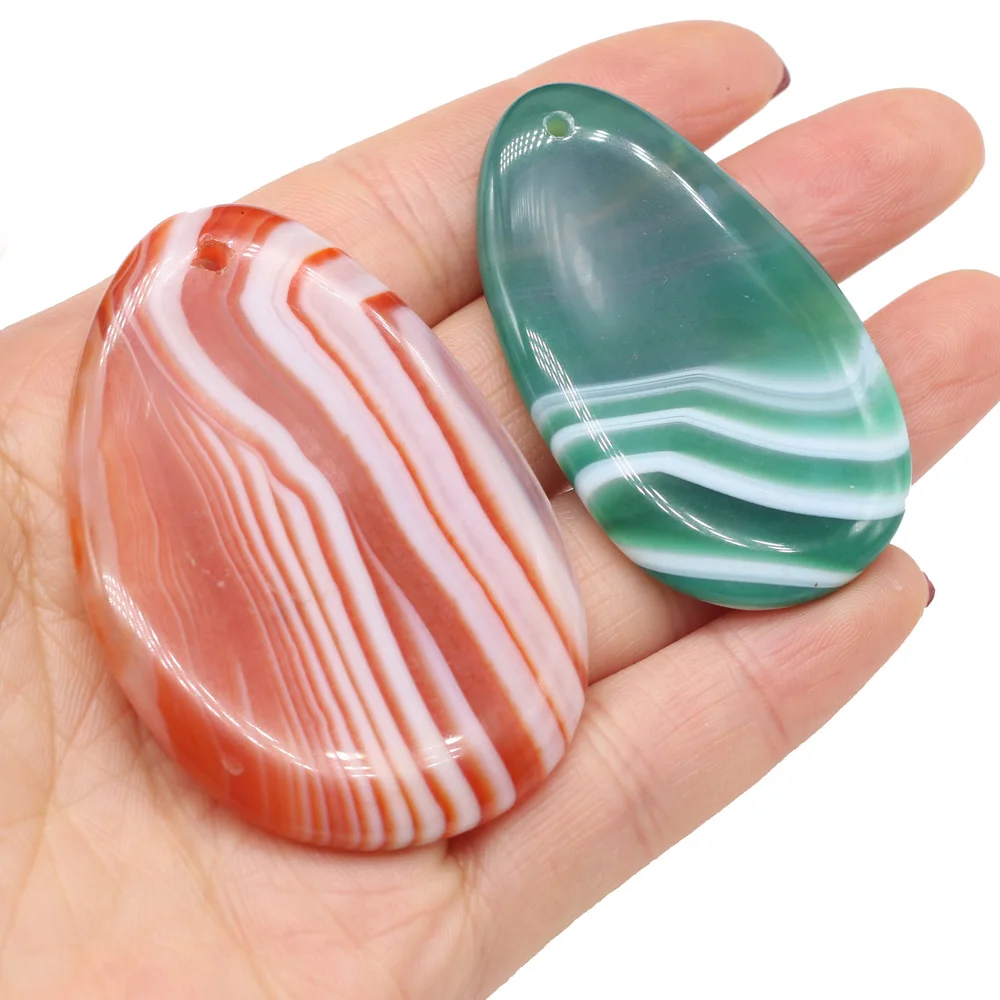 

Natural Stone Gem Dragon Pattern Agate Pendant DIY Romantic Charm Necklace Sweater Chain Party Jewelry Accessories Gift Making