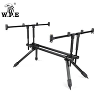 w p e fishing rod pod holder folding carp fish rod standing holder adjustable retractable fishing pole bracket tackle pesca