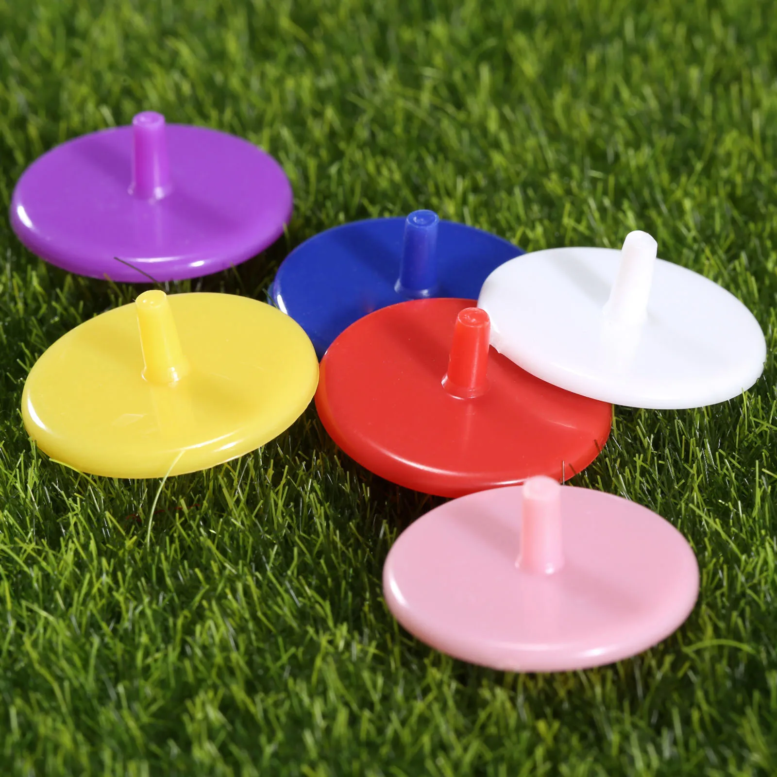 100 шт. Пластик отметка для мяча гольфа мячи маркеры положения Ассорти Цвет