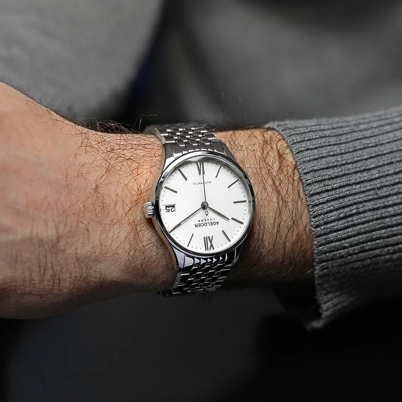 Роскошные мужские автоматические часы с автозаводом новые классические AGELOCER