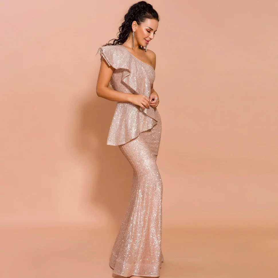 Осенне-зимнее длинное платье с воротником-лодочкой модные вечерние платья для