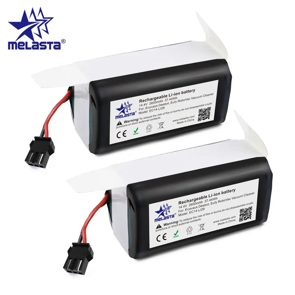 2 пакета 14 4 V пылесос литий ионный аккумулятор для Conga Excellence 990 Ecovacs Deebot N79/N79S/DN622 Eufy
