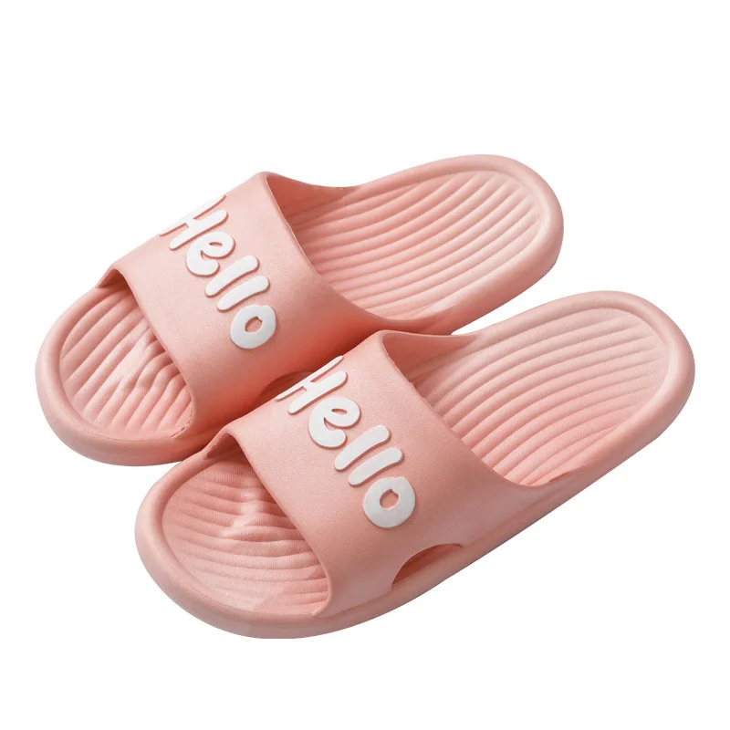 

2021 New Slippers Women Summer Thick Bottom Indoor Home Couples Home Bathroom Non-slip Soft Ins Tide To Wear Cool Slippers