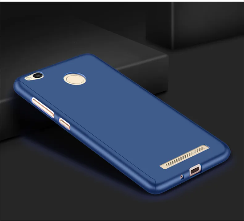 360 градусов Защитный чехол для Xiaomi Redmi 3 s закаленное Стекло спереди и длинное сзади чехол для всего тела на Xiomi Redmi 3 s Pro Prime чехол сумка