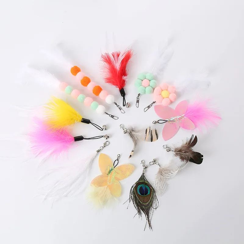 Палка для кошек сменные головные бубенчики различные комбинации