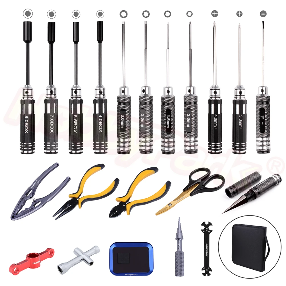 21in1 инструмент RC Kit плоская/Phillips/Шестигранная отвертка/гаечный ключ/расширитель