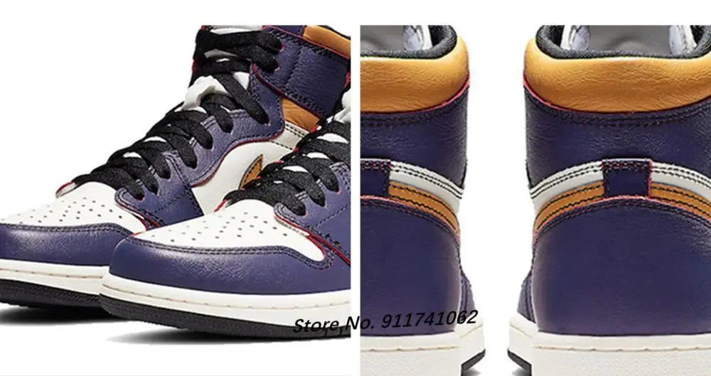 

Original Air 1 X SB High OG Court Men's Basketball Sneakers Unisex Women Breathable Air 1 Obsidian Y14