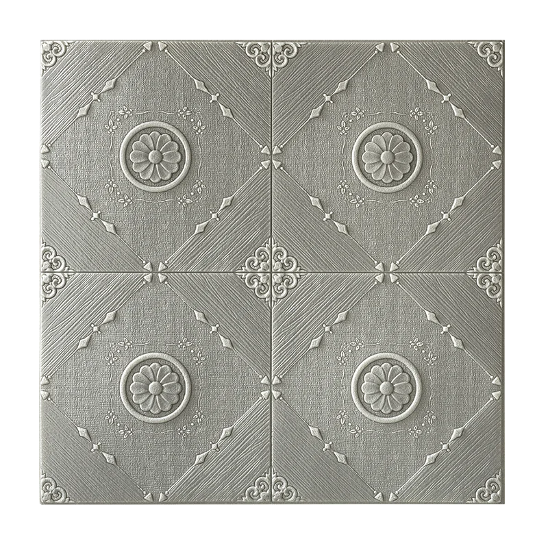 light gray Самоклеющиеся 3D наклейки на стену спальня гостиная теплые водостойкие обои для ванной потолок обои с крышами - Цвет: light gray