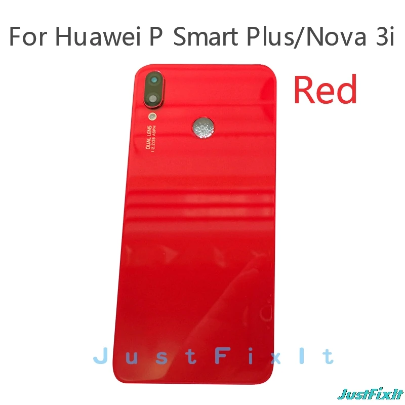 red Для huawei Nova 3i Задняя стеклянная крышка батарейного отсека задняя дверь корпус панель для huawei Nova 3i Задняя стеклянная крышка - Цвет: red