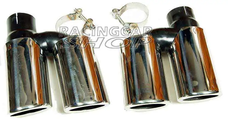 Quad глушитель наконечники Pip 1 пара для AUDI A5 A6 C7 A7 Non-Sline 2012UP A081W