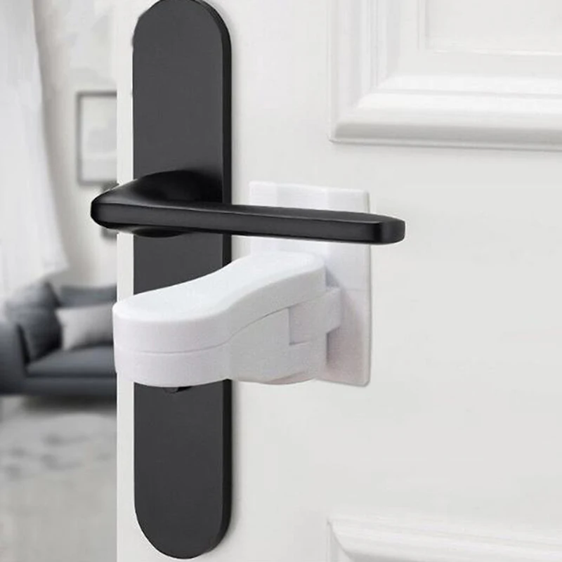Baby Cabinet Lock Plastic Safe Security Window Door Sash Safety Lever Handle Sweep Latch Hardware Locks | Мать и ребенок