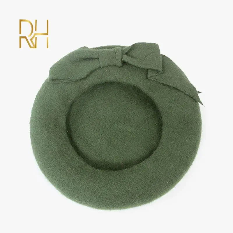 Женская осенне-зимняя однотонная вязаная шапка-берет | Аксессуары для одежды