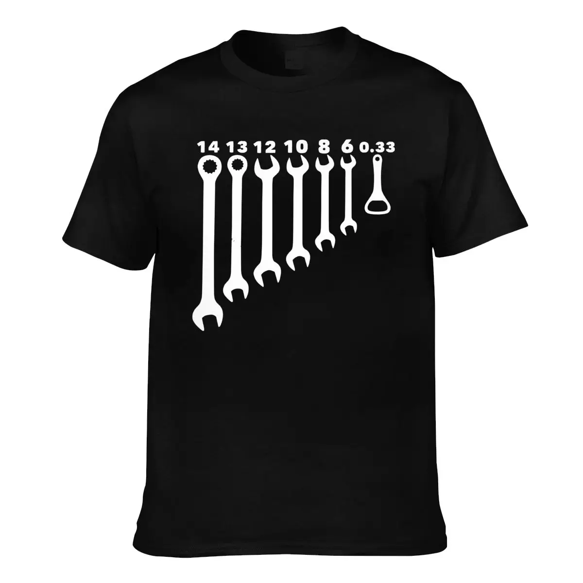 

Wrench Opener Mechanic T Shirt Bottle Opener Print 100 Cotton T-Shirt Short Sleeves Cute Tshirt Male