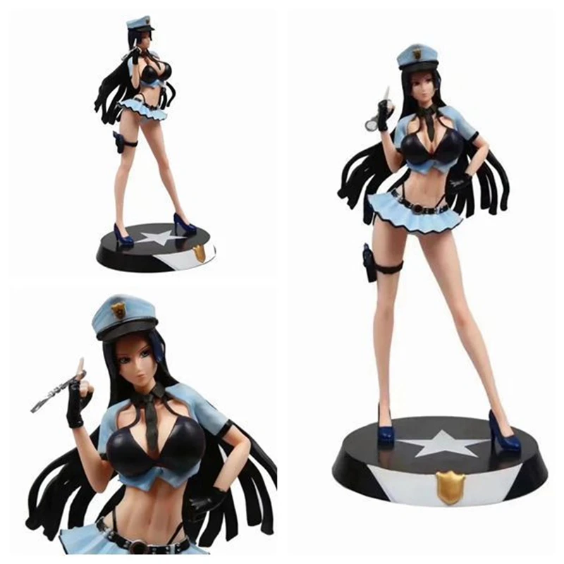 

Anime One Piece Police Boa Hancock Uniform Ver. GK PVC Action Figure Statue Collection Sexy Girls Model Adult Toys Doll 32cm
