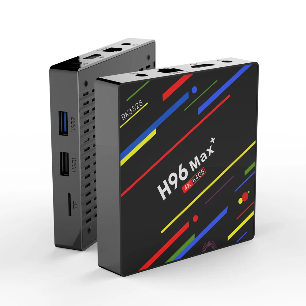 H96 Max Plus Smart Android 9,0 tv Box 4 ГБ 32 ГБ 64 Гб RK3328 медиаплеер 4K голосовой помощник Google Netflix Youtube H96MAX 2GB16GB