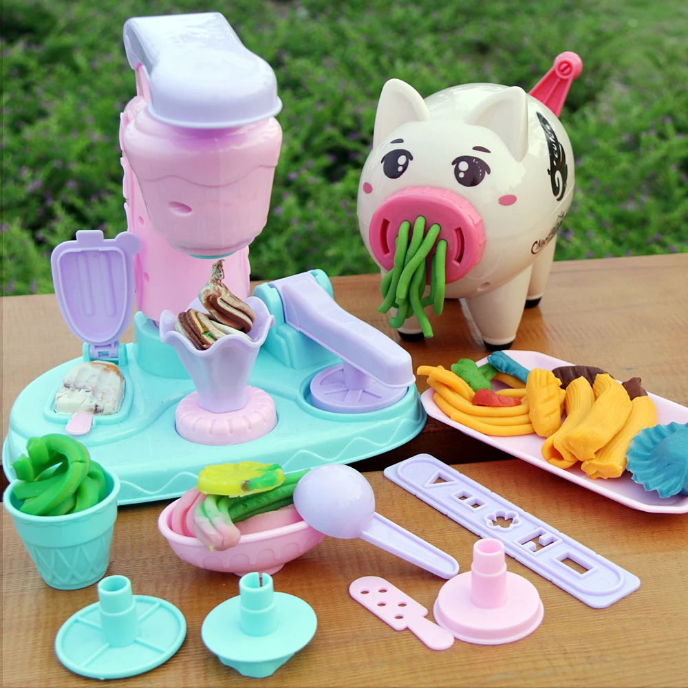 Свинья цвет глины паста машина нетоксичный Пластилин Плесень Набор инструментов