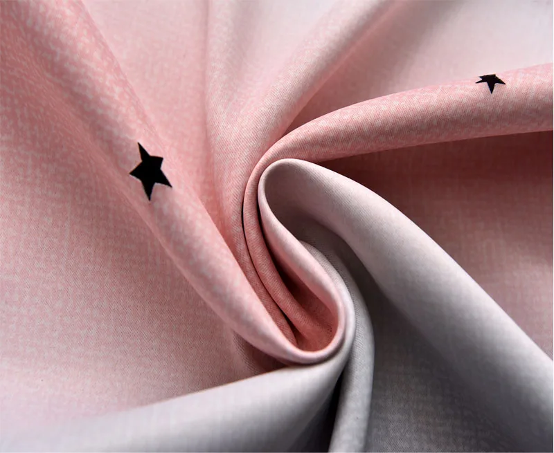 Двухслойная красочная пустая звезда для детской комнаты затемненная драпировка