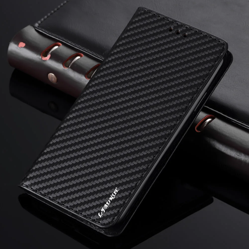 L-FADNUT кожаный чехол-книжка из углеродного волокна для iPhone 7, 8, 6, 6S Plus, 5, 5S, SE, слот для карт, чехол-кошелек для iPhone Xr X Xs, 11 Pro Max