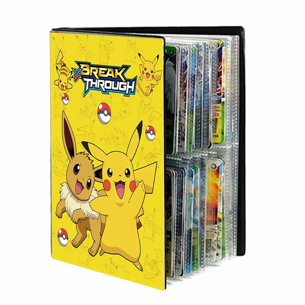 

240Pcs Holder Collections Pokemon Cards Album Book Game Characters Cards Map Book Binder Folder Top Loaded List Toy Gift For kid
