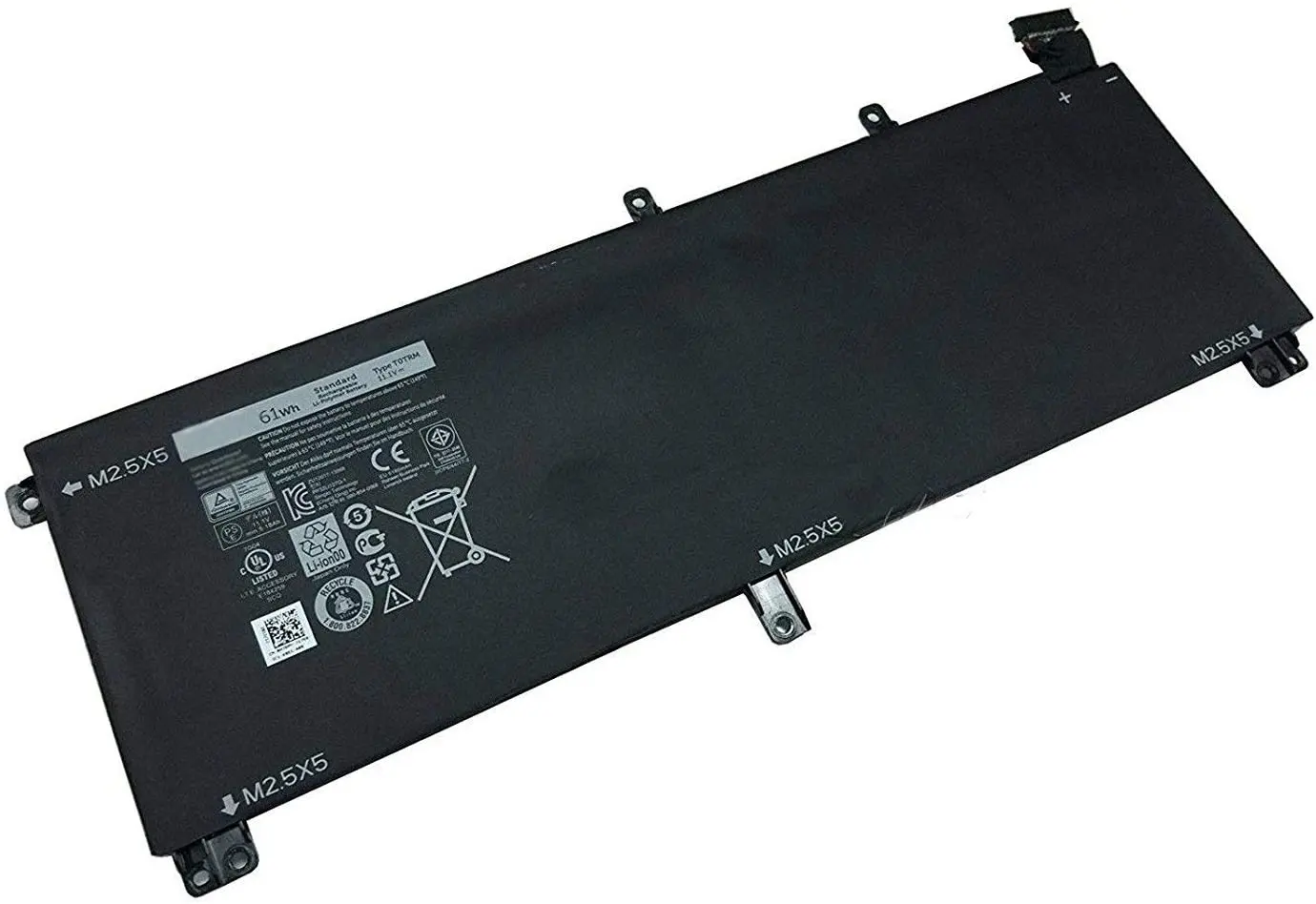 

New Original T0TRM TOTRM Laptop Battery for Dell XPS 15 9530 Precision M3800 245RR 0H76MY H76MV 7D1WJ 07D1WJ Y758W 61Wh 11.1V