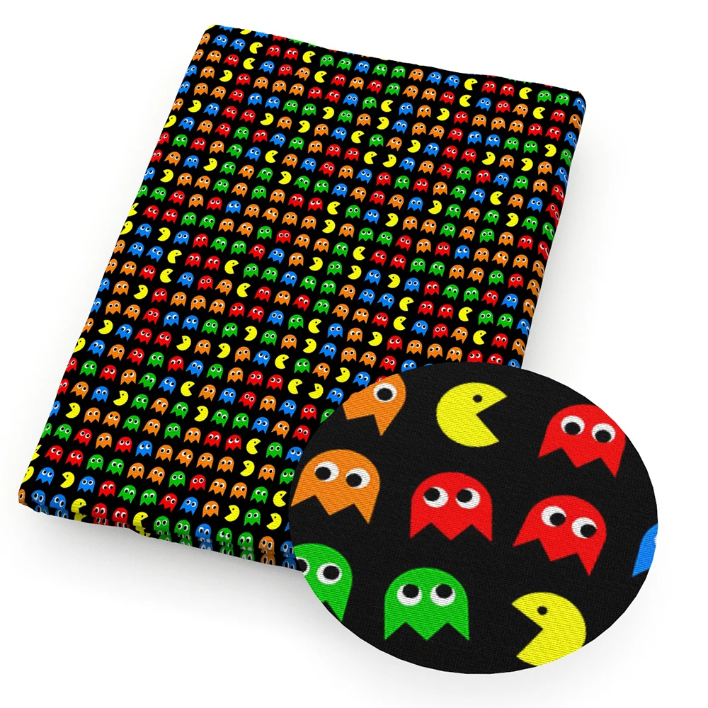 Стрейчевая трикотажная ткань 50*145 см 4 способа спандекс полиэстер мультяшная