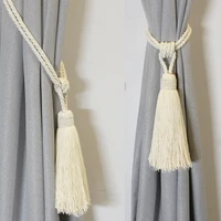 1pc black cotton curtain tassel tieback holder curtain accessory