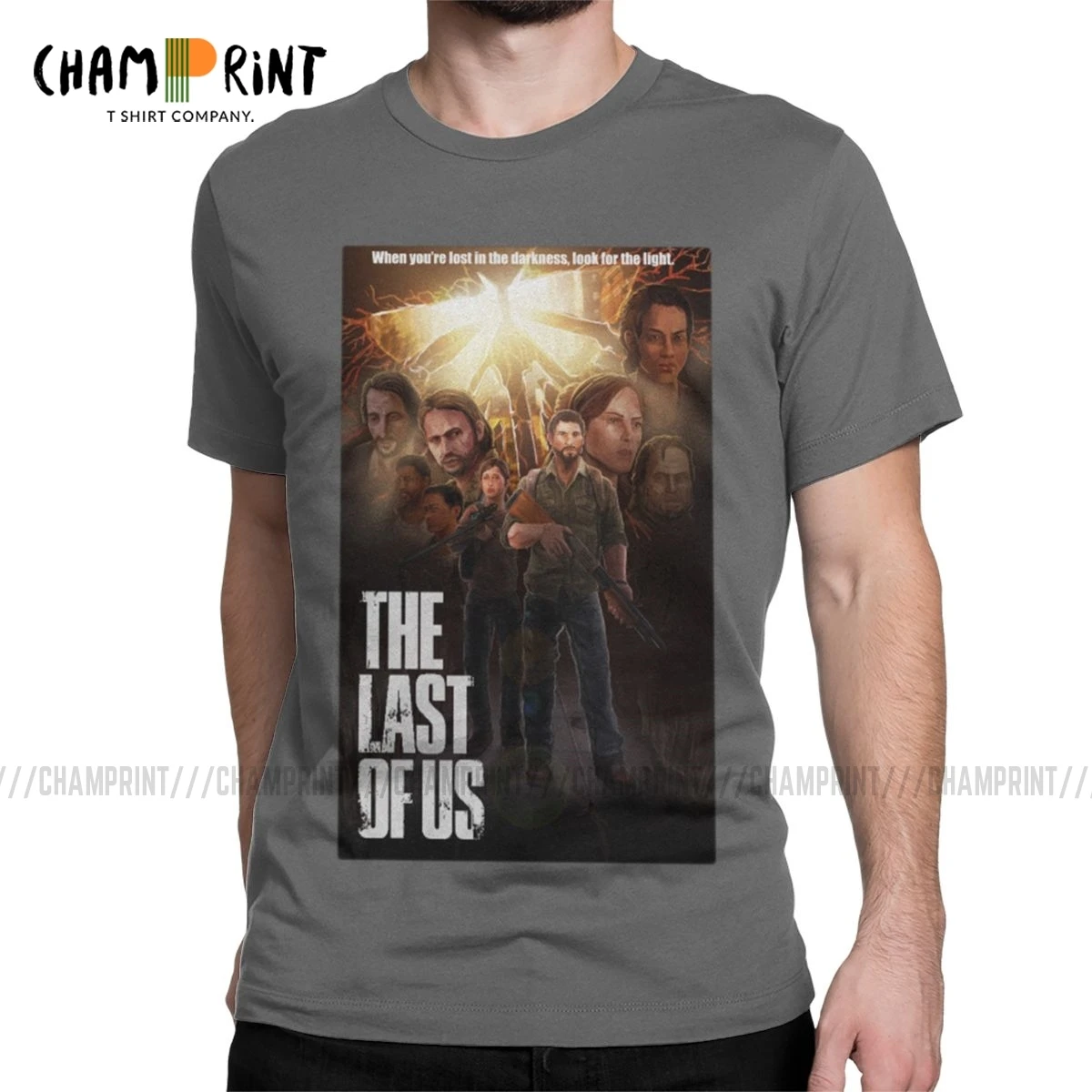 Мужская футболка с надписью The Last Of Us в стиле игры Элли 100% хлопок модная 2019