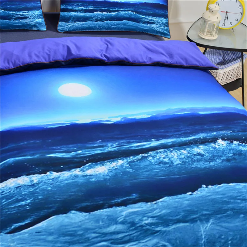 Пододеяльник с 2 наволочками и 3D принтом Океанский океан|Пододеяльник| |