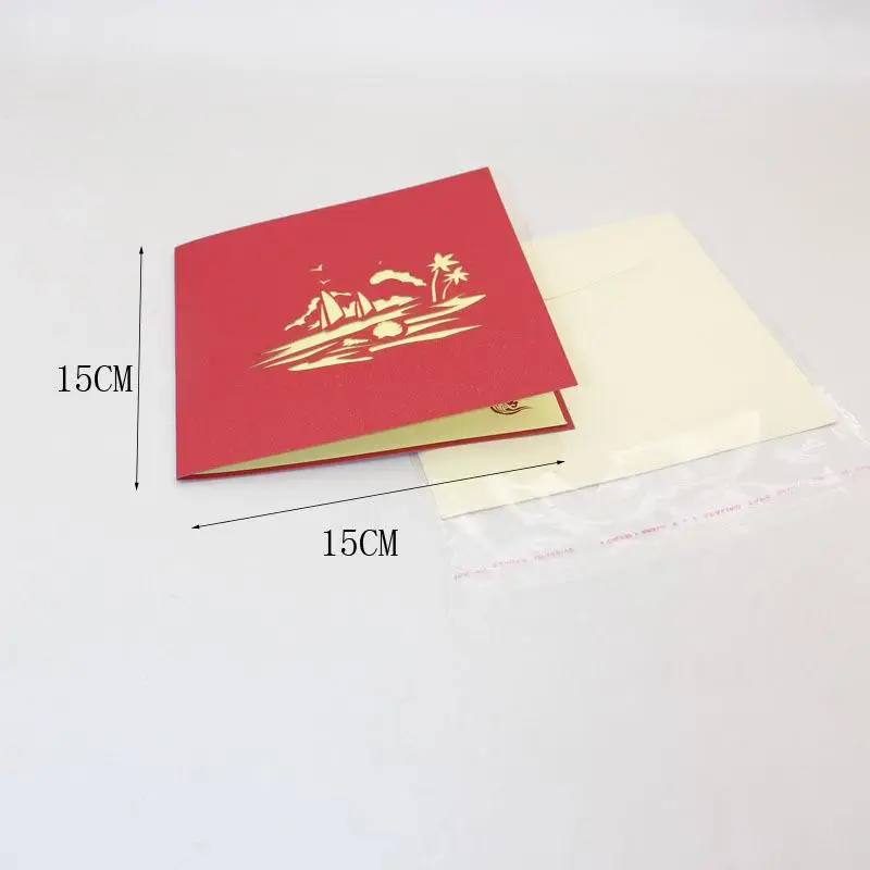 Творческие объемные поздравительные открытки деловые мужские и женские пляжные