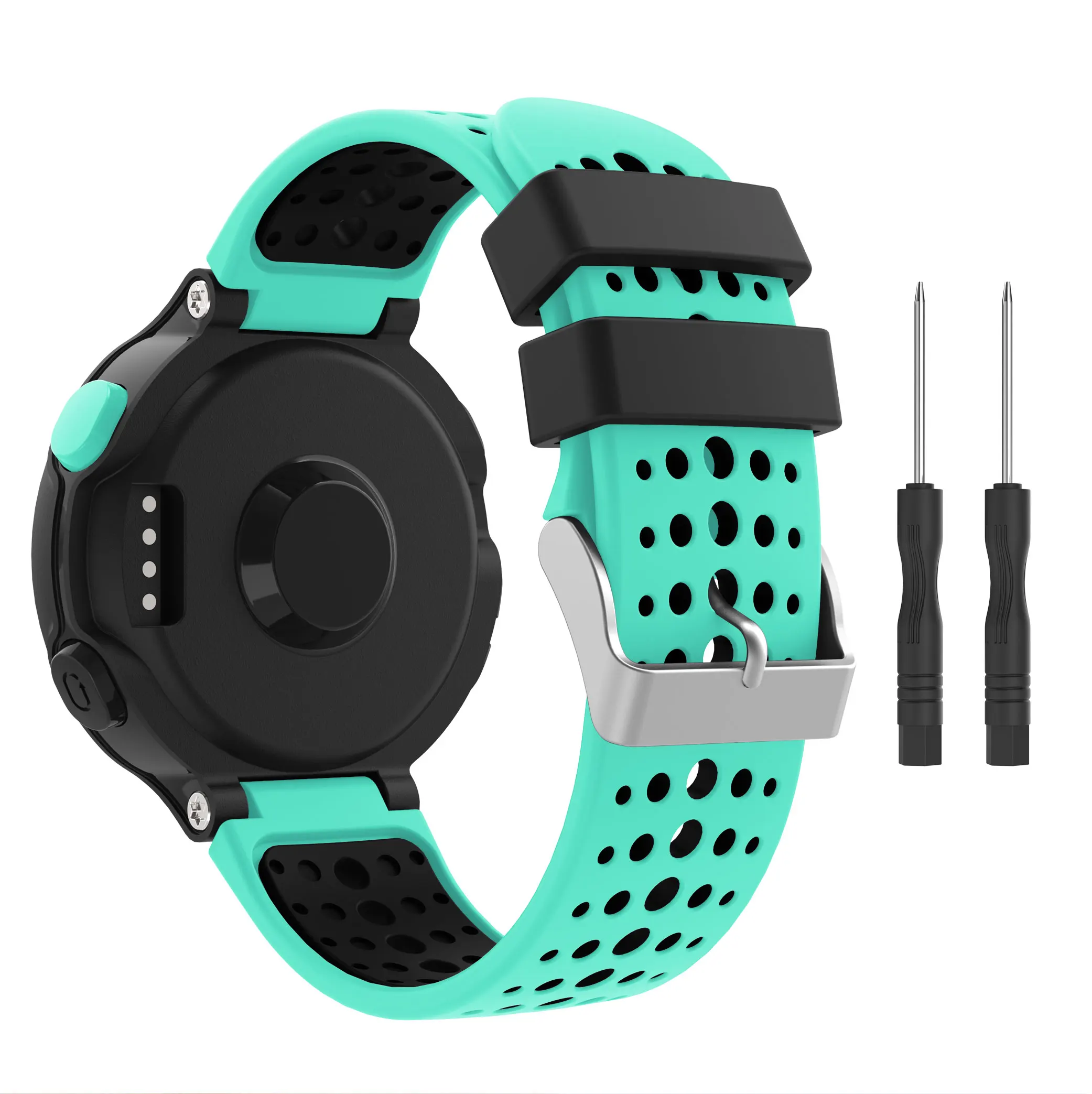 Двухцветный силиконовый ремешок для наручных часов Garmin Forerunner 220/230/235/620/630/735XT |