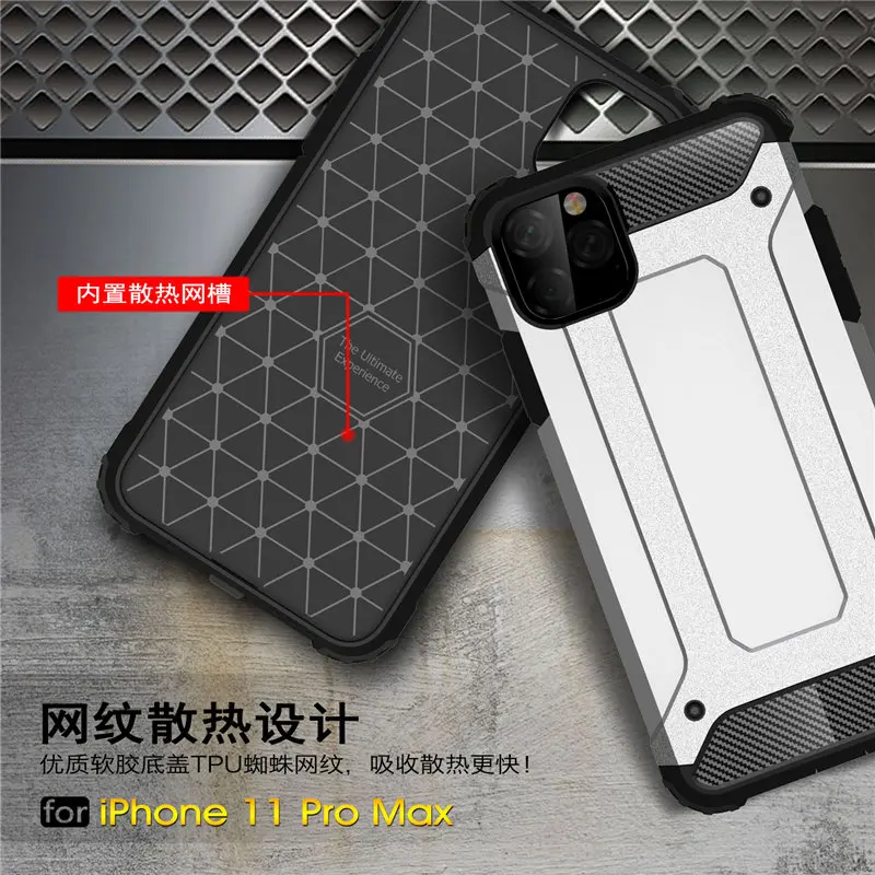 Противоударный защитный чехол для iphone 11 pro Max Pro XR XS MAX силиконовый Жесткий Чехол 8 7
