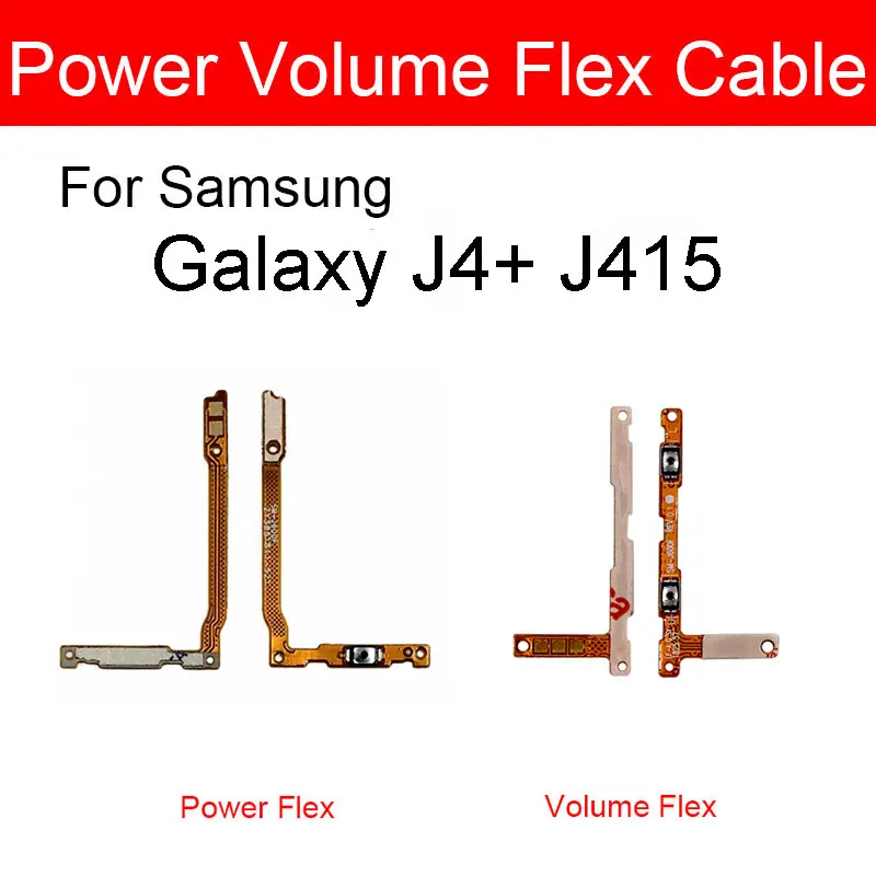 Гибкий кабель питания и громкости для Samsung Galaxy J4 + Plus J4Plus SM J415F кнопка регулировки