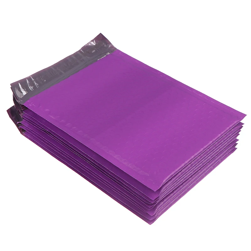 

10Pcs/Lot 7x9.8 IN Usable Space Purple Poly Bubble Mailer Envelopes Padded Envelopes/Mailing Bags Self Sealing For Packing