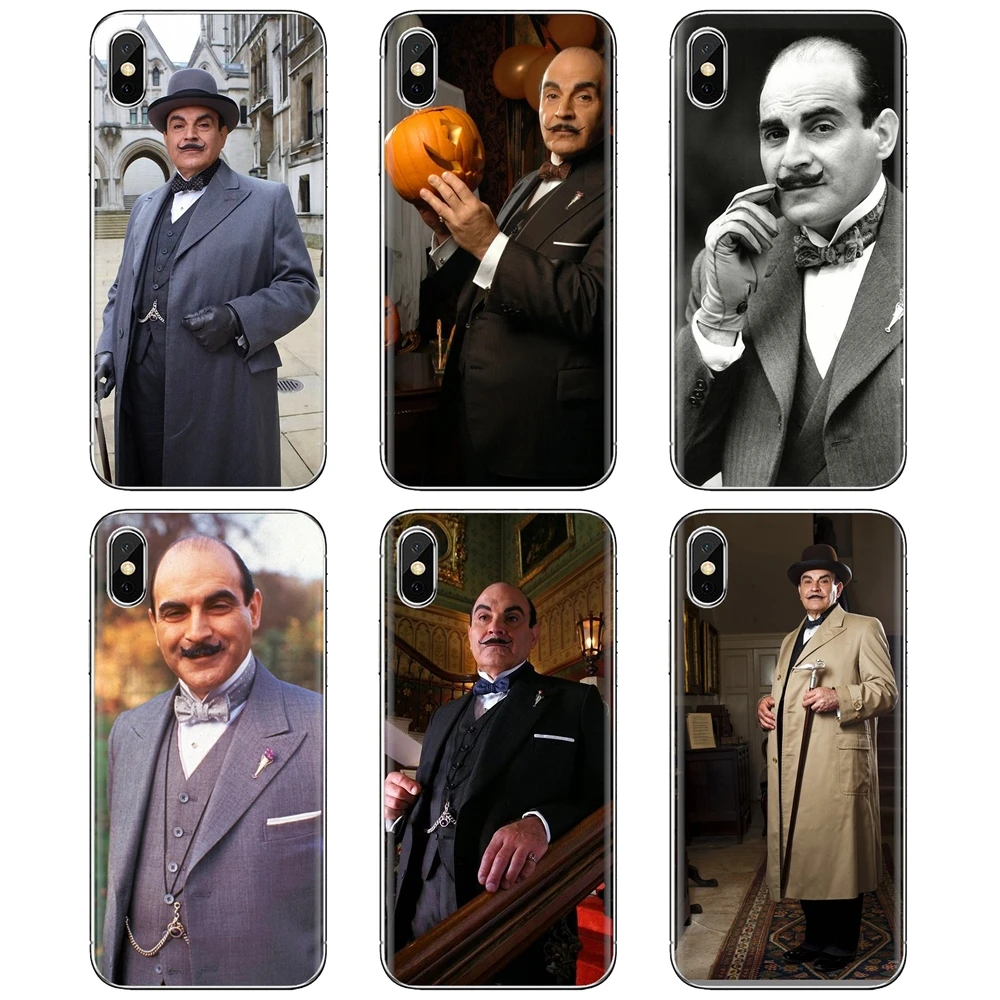 Для iPhone iPod Touch 11 12 Pro 4 4S 5 5S SE 5C 6 6S 7 8 X XR XS Plus Max 2020 Agatha Christie's Пуаро плакат из фильма