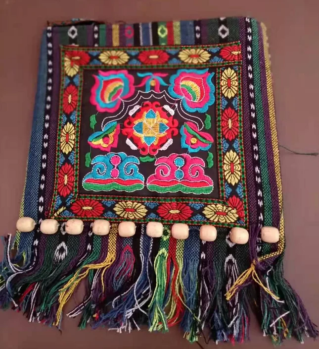 Hmong винтажная Китайская Этническая сумка через плечо с вышивкой в стиле бохо|ethnic