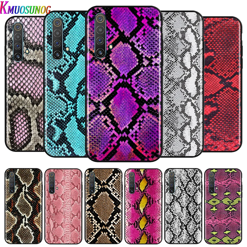 

Snakeskin Texture For OPPO Reno A 2 3 4 5 Z ACE Z/F/SE/Lite A92020 A11 10 X 5 PRO Plus Pro (4G/5G) Black Phone Case