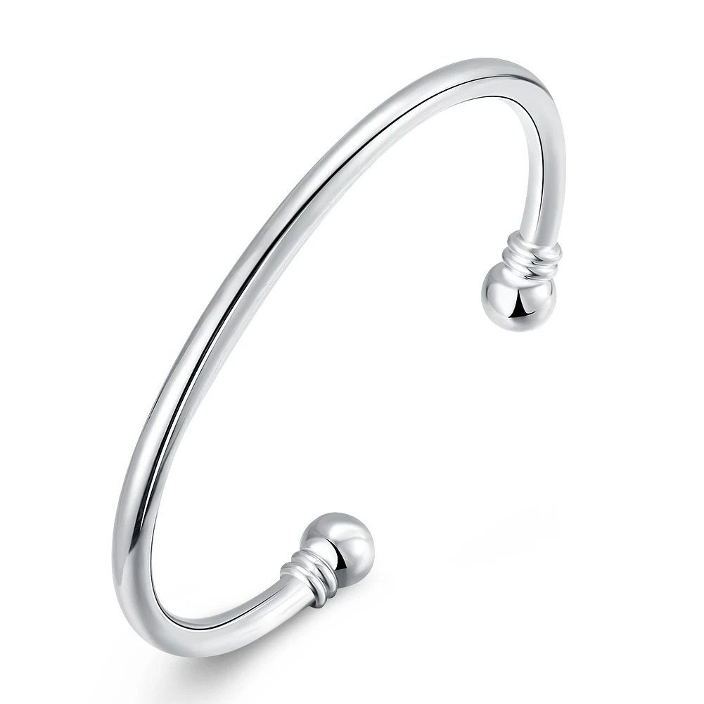

Simple And Stylish 925 Sterling Silver Bracelet For Women Charm Jewelry Gifts