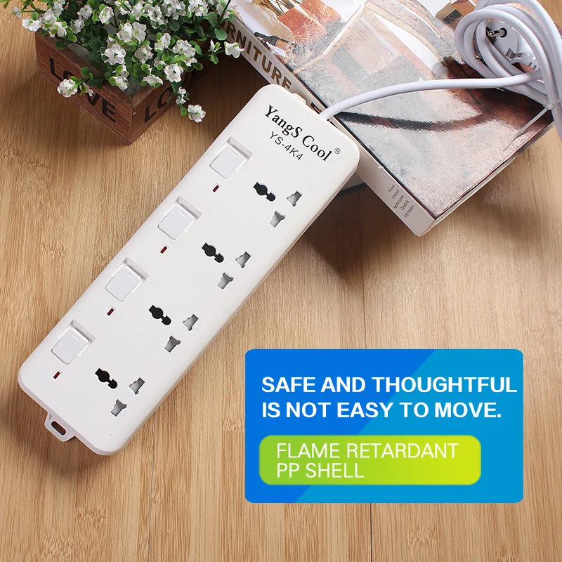 Power board extension socket plug British standard multi-purpose hole stripe European British American Thai standard Dubai plug