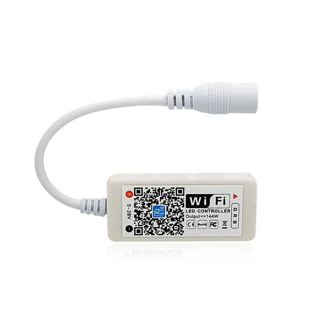 

Mini 5-28v Wifi Led Rgb Controllerstrip Light Smartphone For Google Home Alexa Multifunction Diverse Application Controller