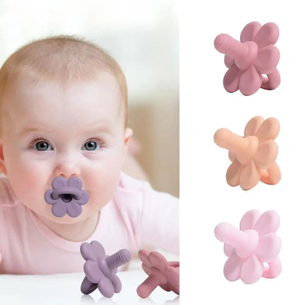 

Многоцветный детский Прорезыватель для зубов силиконовая соска пищевой силикон соска для прорезывания зубов соска жевательные игрушки дл...