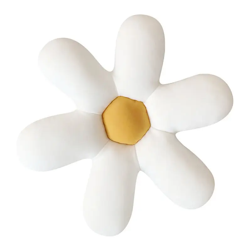 

Nordic Homestay Light Luxury Six Petal Flower Sofa Pillow Net Red Bedside Cushion Small Flower Japanese Cushion